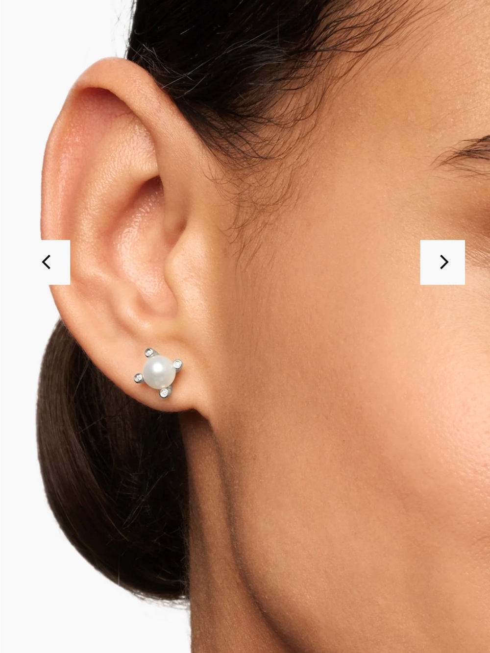 David Yurman Pearl and Diamond Earring - Picture 4 of 4